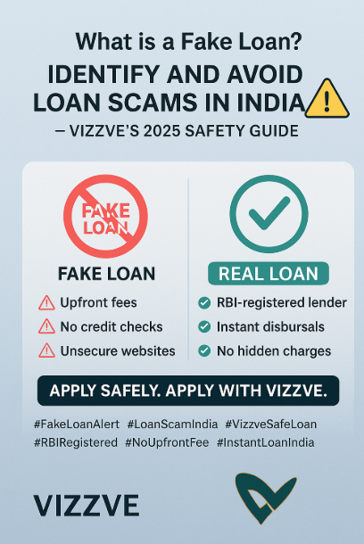 What is a Fake Loan? Identify and Avoid Loan Scams in India – Vizzve’s 2025 Safety Guide